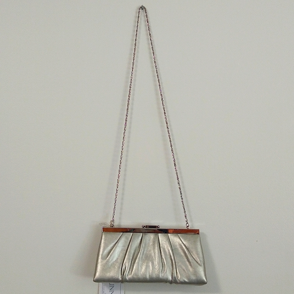 Silvery Gold Crossbody Bag
